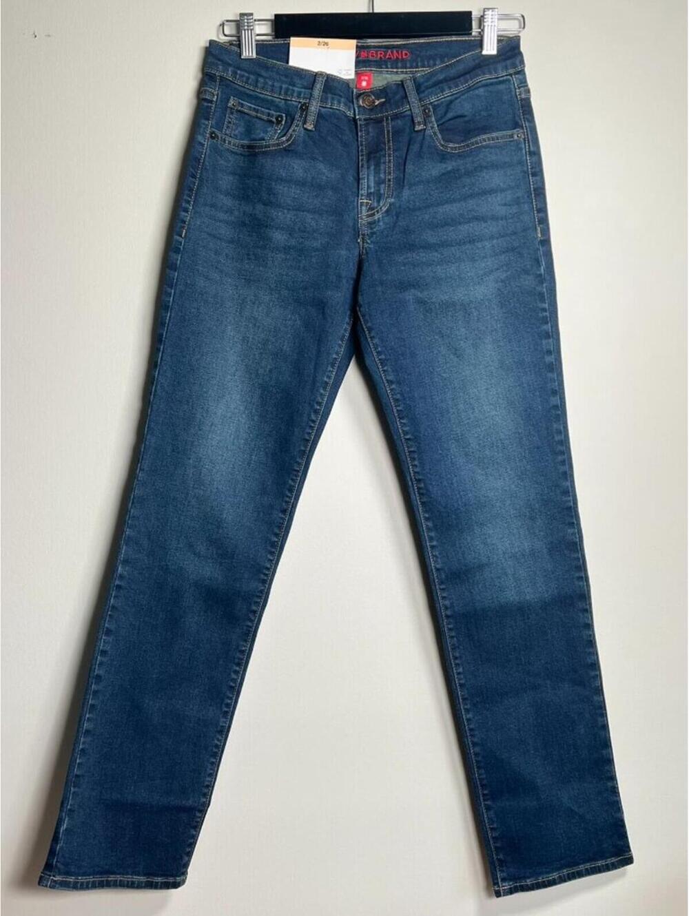 NWT Lucky Brand Jeans Women's Size 2 Mid Rise Straight Leg